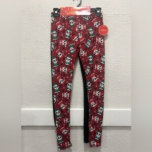 Just-One Juniors Christmas Pandas 2-Pack Leggings NWT M